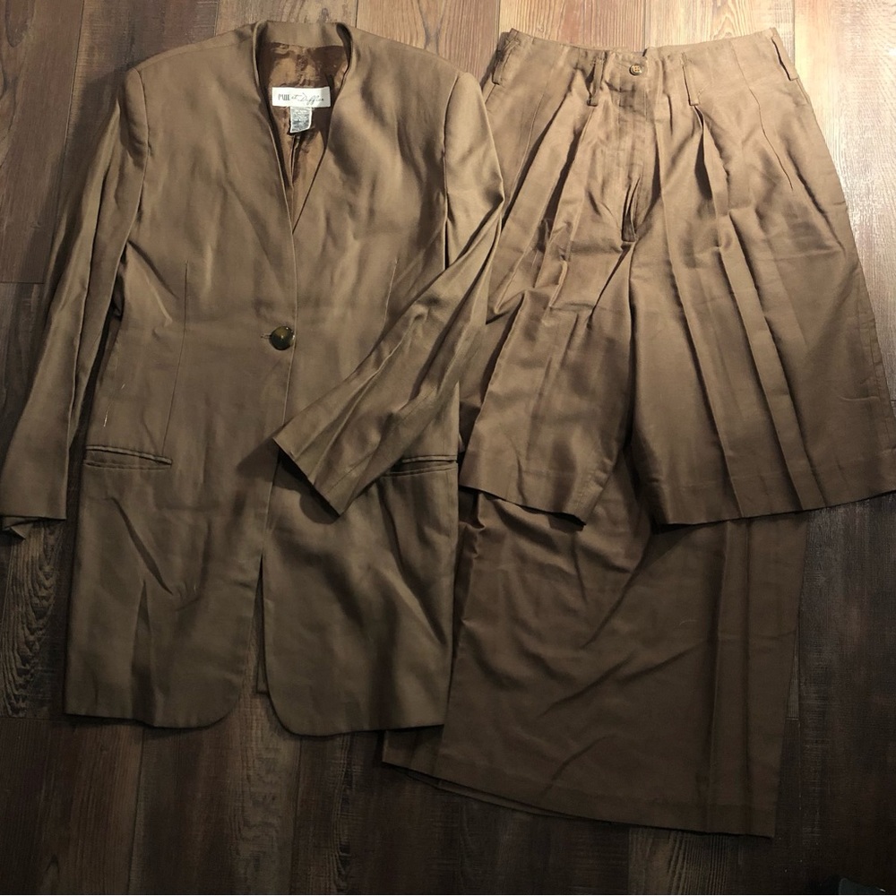 Paul Et Duffier Italian Made Skirt & Shorts Suit Women’s Size Small